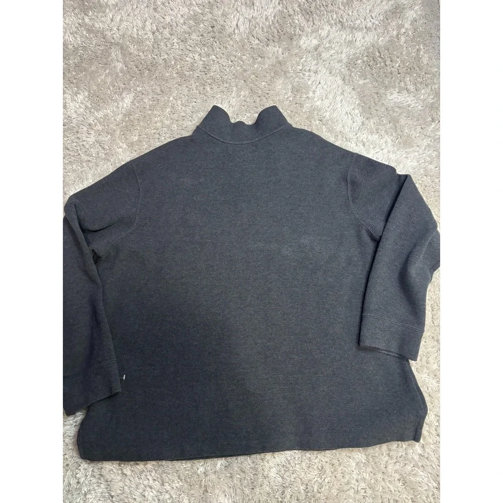 Polo Ralph Lauren Mens XXL Charcoal Grey 1/4 Zip Cotton Pullover‎ Sweater